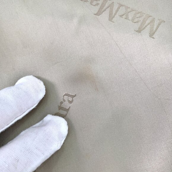 Max Mara Womens Beige Teddy Double-Breasted Wool & Alpaca Long Coat Size M - Picture 8 of 8